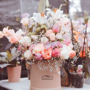 Hand-Painted Floral Canvas Art