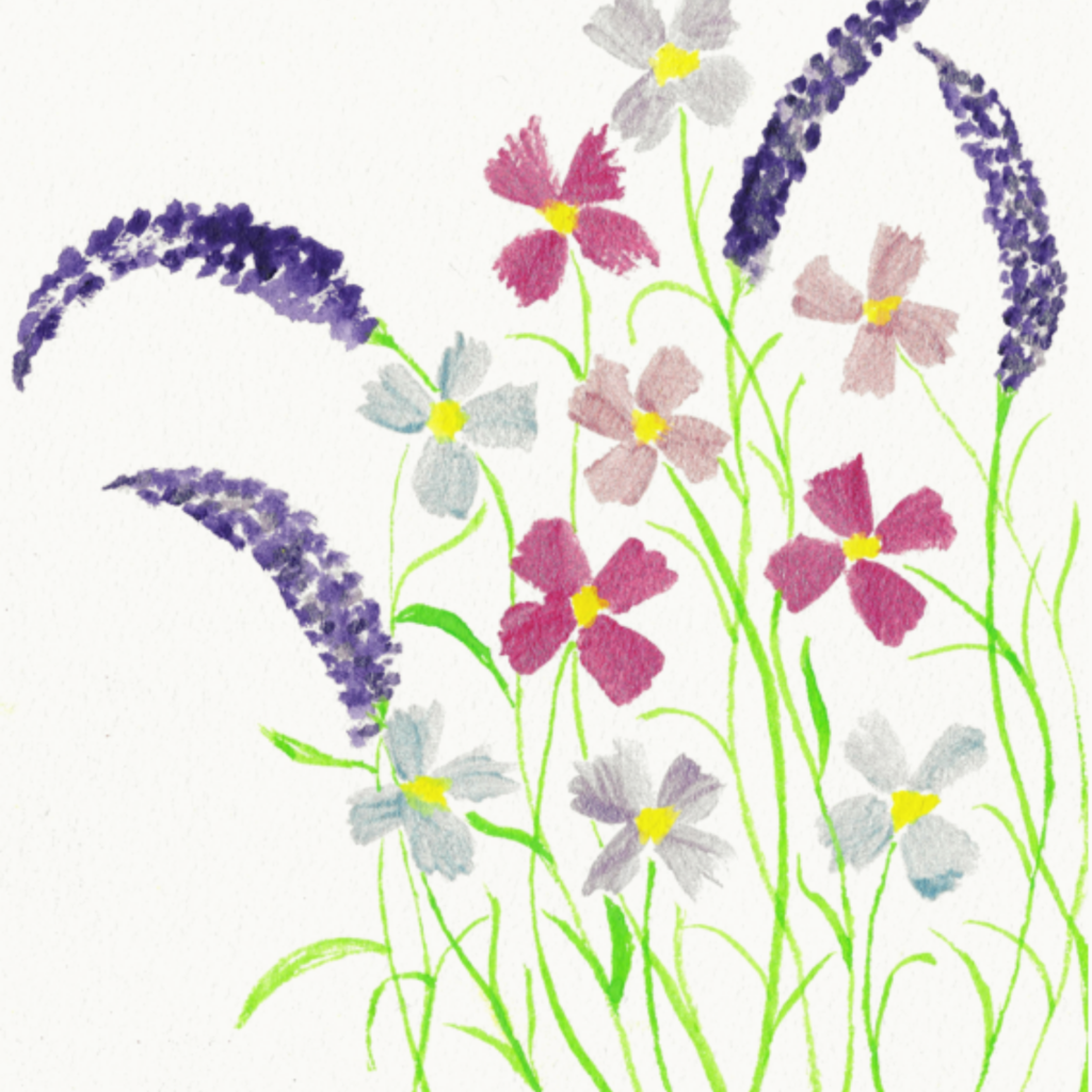 Simple wildflower card